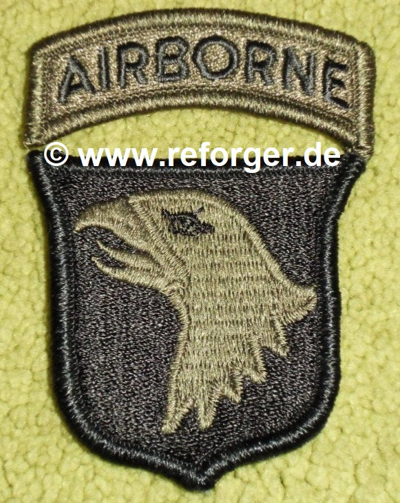 101st Airborne-Division Abzeichen BDU Subdued Uniform Patch zum Aufnähen, geeignet für Militäruniformen