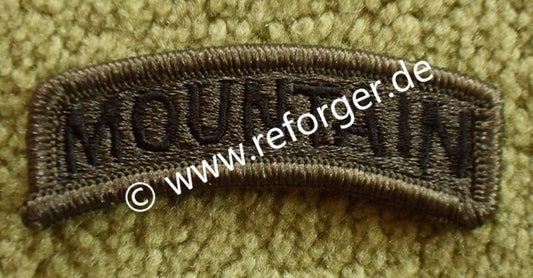 Mountain Tab Subdued (BDU) Patch