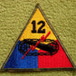 12th Armored Division Patch