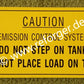 M151 Emission Control Fuel Tank Decal