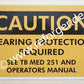 Hearing Protection Sticker HMMWV M998 Truck