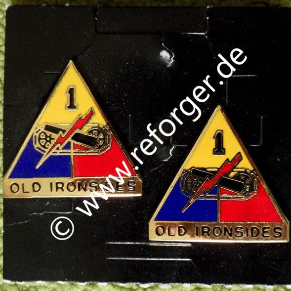 1st Armored Division DUI Unit Crest Anstecker Pin