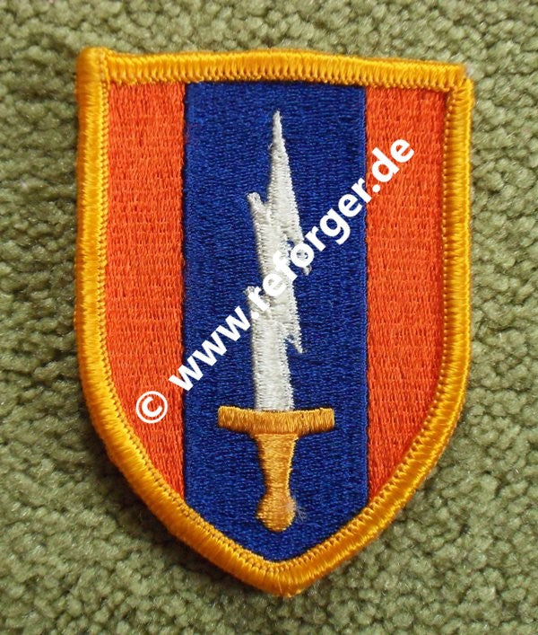 Original 1st Signal Brigade Vietnam Patch – Full Color Variante für US-Armee Class-A Uniformen, hochwertiges Abzeichen für Sammler