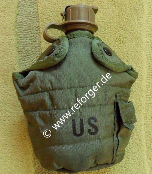 US Army 1QT Feldflasche Oliv mit Hülle