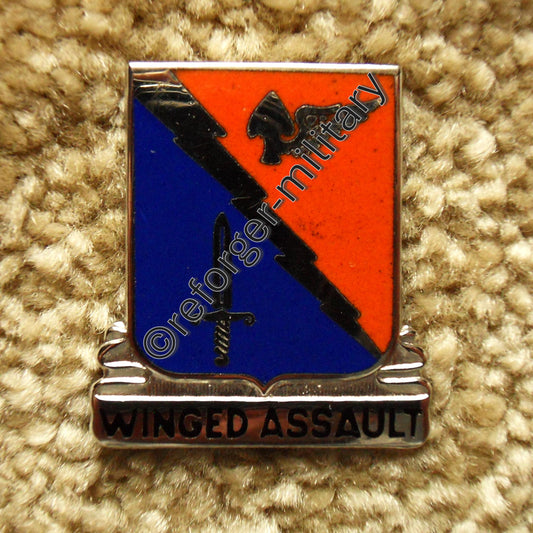 229th Aviation Regiment Unit Crest – Distinctive Insignia "Winged Assault"