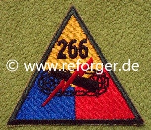 266th Armored Divison, WWII Army Aufnäher Patch