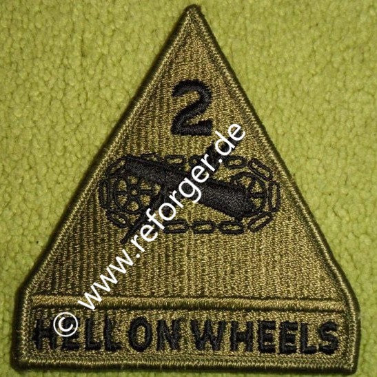 US Stickabzeichen 2nd Amored Division Hell on Wheels