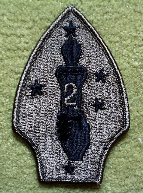 Armabzeichen Patch für die  2nd USMC Marine Division