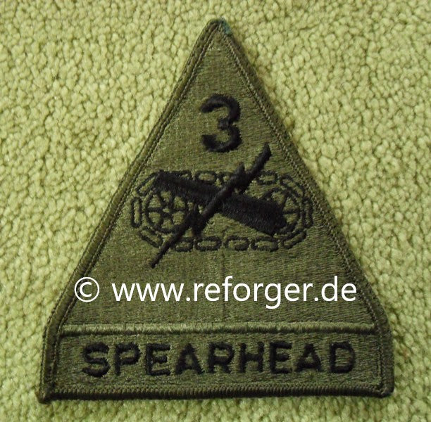 3rd Armored Division Uniform Aufnäher Patch