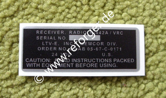 R-442 Type Label Sticker