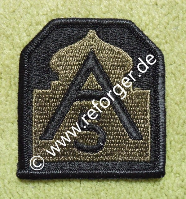 Fifth Army Patch der United States Army North (ARNORTH) im Subdued-Design, offizielles Militärabzeichen für Sammler und BDU-Uniformen