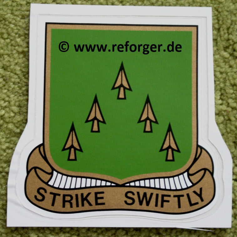 70th Armor Regiment Strike Swiftly Decal