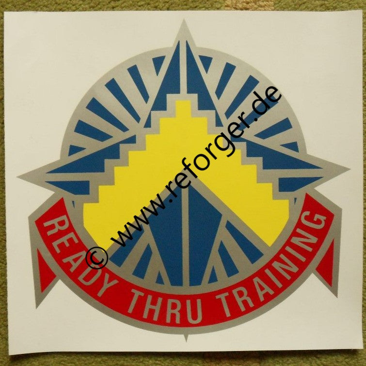 7th ATC Aufkleber mit dem Motto Ready Thru Training, US-Armee