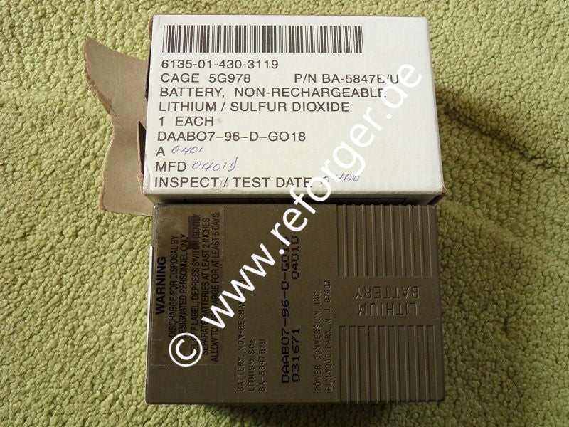 Battery Non-Rechargeable BA-5847B/U