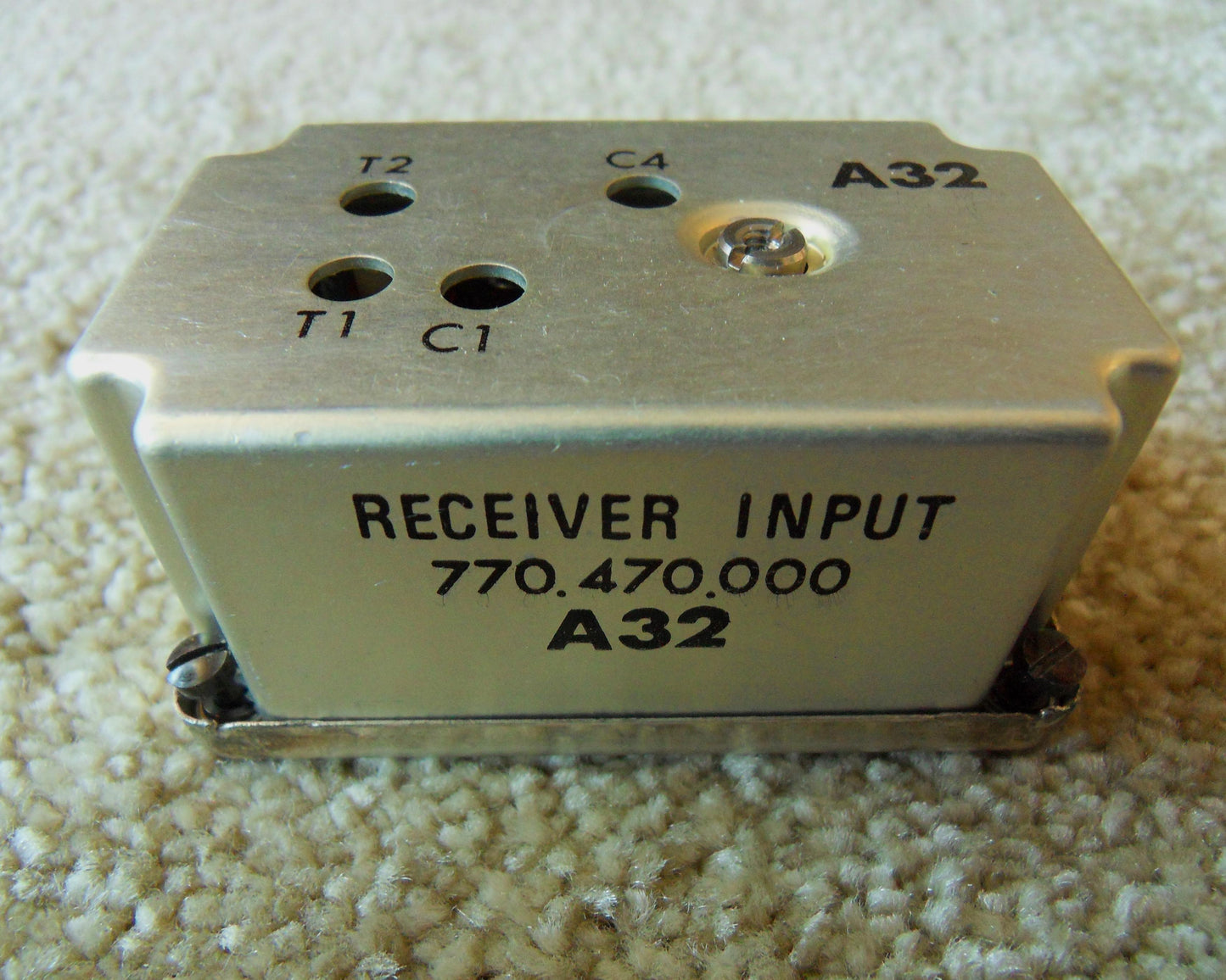 A32 Elektronikmodul, das als Receiver Input für das PRC-77 Funkgerät dient