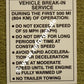 Decal, Vehicle BREAK-IN Service HMMWV M998