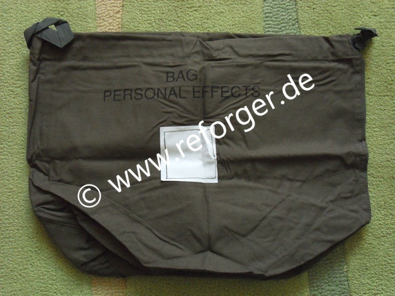 US Army Personal Effects Cloth Bag