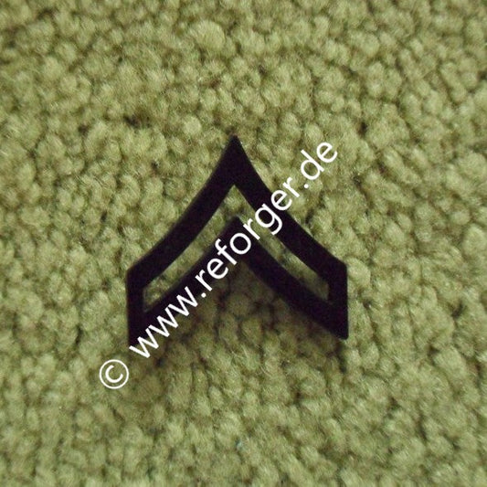 US Army Corporal Black Burnished Rank Pin