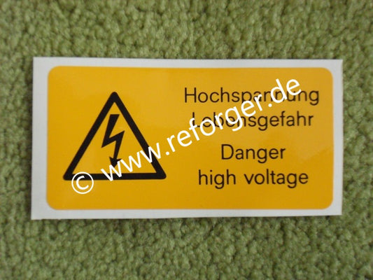 Sticker, Danger High Voltage