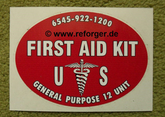 Aufkleber US First Aid Kit