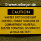 Military Vehicle Sticker Master Switch Does Not Control