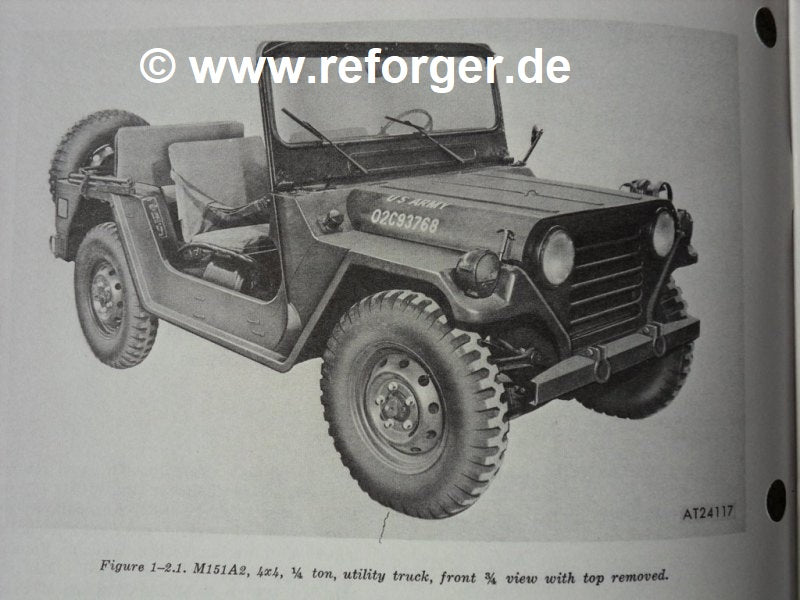 Ford Mutt M151 Handbuch TM 9-2320-218-10 – Wartungs- und Funktionsanweisungen für den Ford Mutt M151