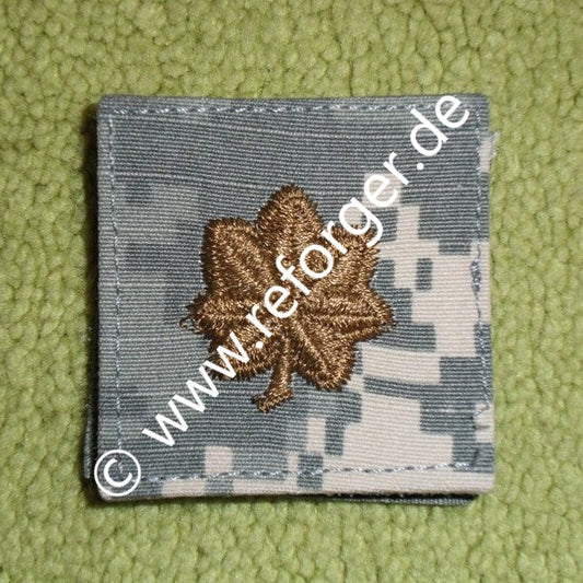 Rangabzeichen Major (MAJ) für ACU-Uniformen im UCP (Universal Camouflage Pattern) oder AT-Digital Camouflage mit Velcro (Klettverschluss), offizielles militärisches Abzeichen