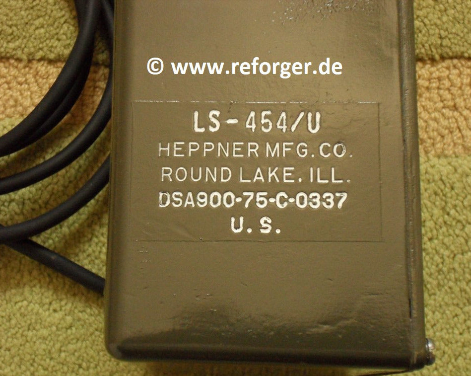 LS-454/U Militär Lautsprecher für Funkgeräte der US AN/VRC-12 Serie – Typenbezeichnung eingeprägt, ideal für RT-246 und R-442/VRC