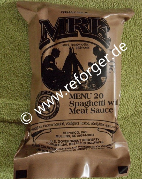 MRE Ready To Eat Daily Meal Mahlzeit in der Originalverpackung – Fertig zum Verzehr, ideal für Notfälle und Outdoor-Aktivitäten