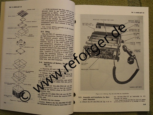  PRC-77 Bedienunganleitung Benutzerhandbuch Manual