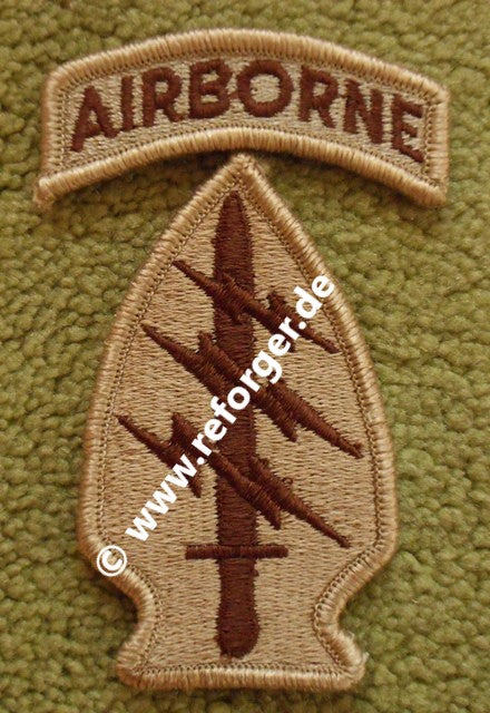 Desert Patch Special Forces Abzeichen für Wüstentarn-Uniformen – United States Army Airborne