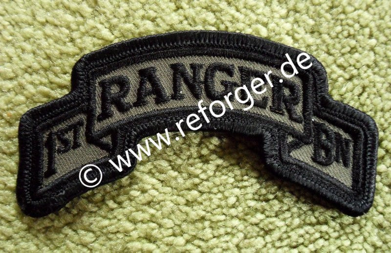 US Army Ranger Abzeichen 75th Ranger Regiment 1st Battalion Scroll Patch in Subdued