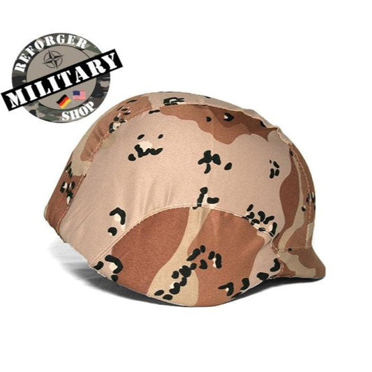 US Cover Helmet Desert Storm 6-Color Chocolate Chip Wüstentarn Helmbezug auf PASGT-Gefechtshelm