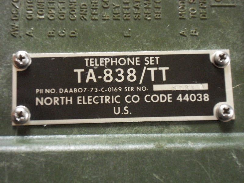 Telephone Set TA-838/TT