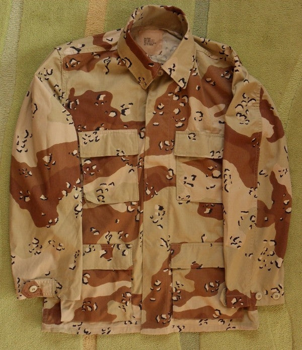 6-Color Desert Chocolate Chip BDU Shirt Small