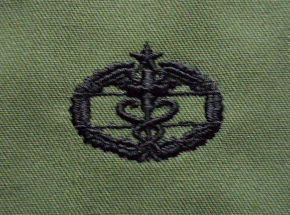 CMB Combat Medical Badge Subdued Embroidered