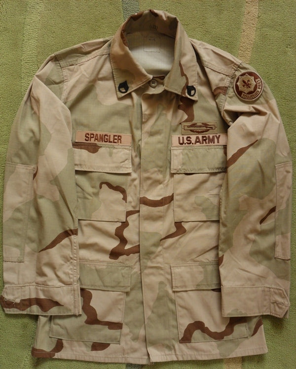 3-Color BDU Wüstentarn Desert Coat Small Regular Feldhemd