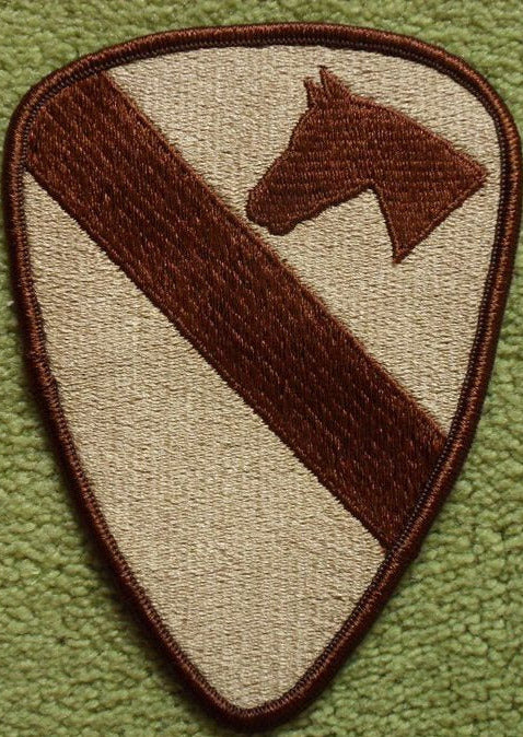 1st Cavalry Division Patch – Original Abzeichen der 1. Kavalleriedivision