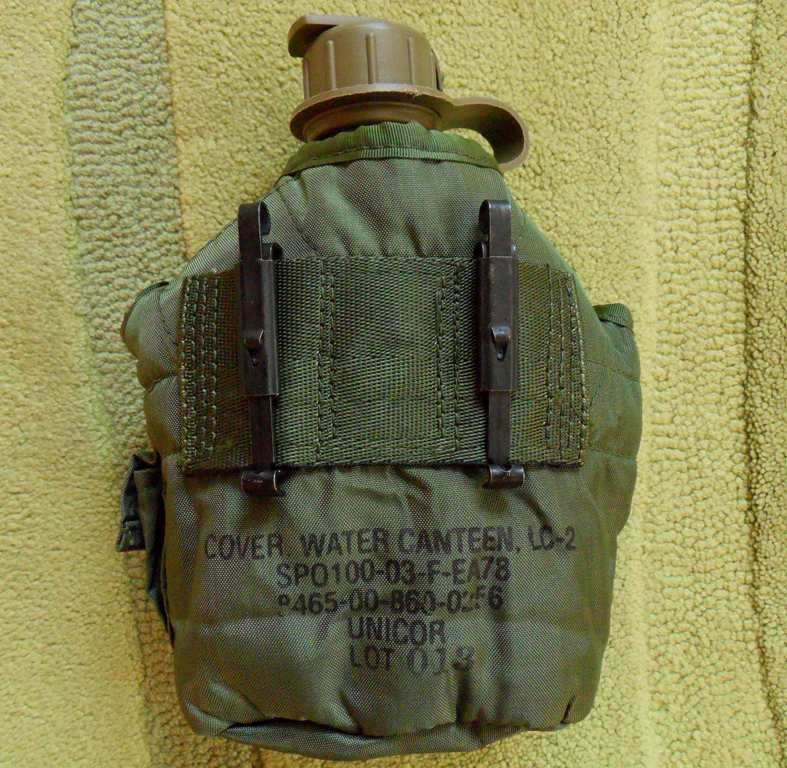 US Army 1QT Feldflasche Oliv mit Hülle