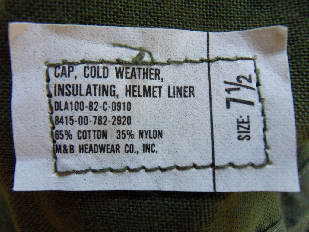 Cold Weather OD-Green Balaclava Helmet Liner