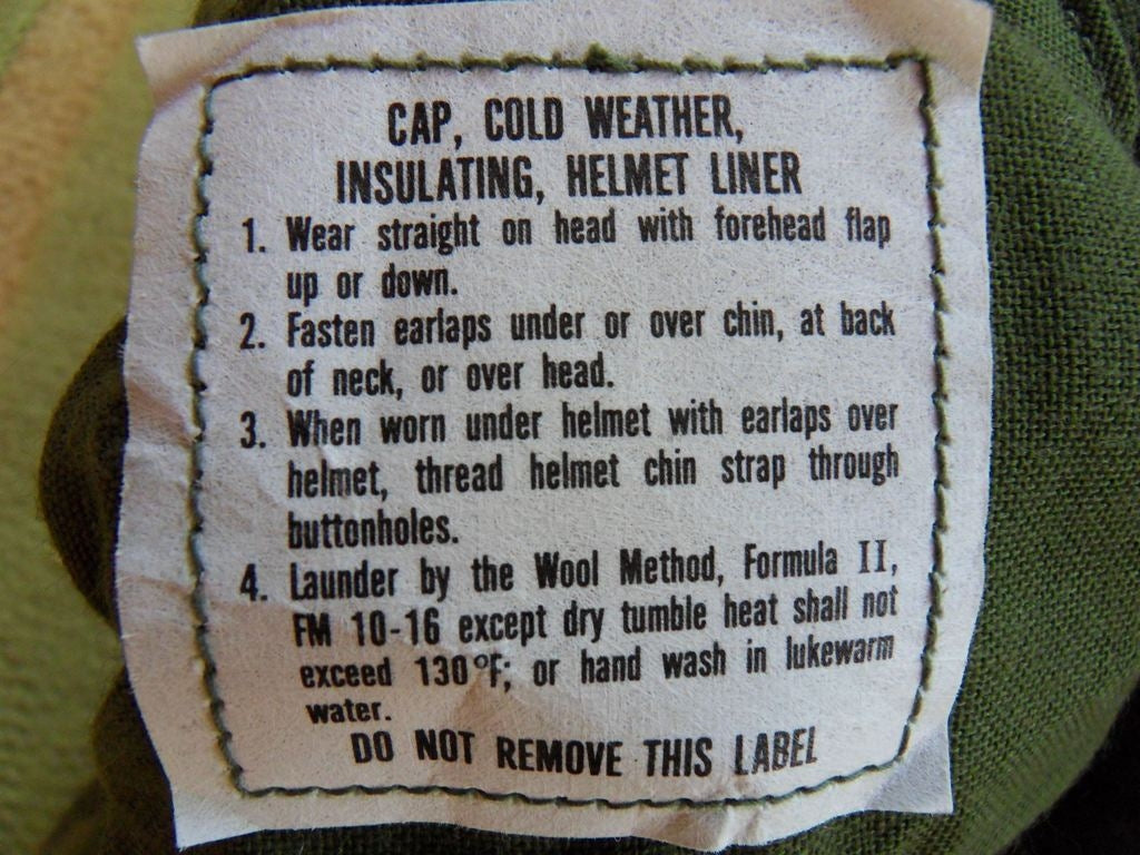 Cold Weather OD-Green Balaclava Helmet Liner