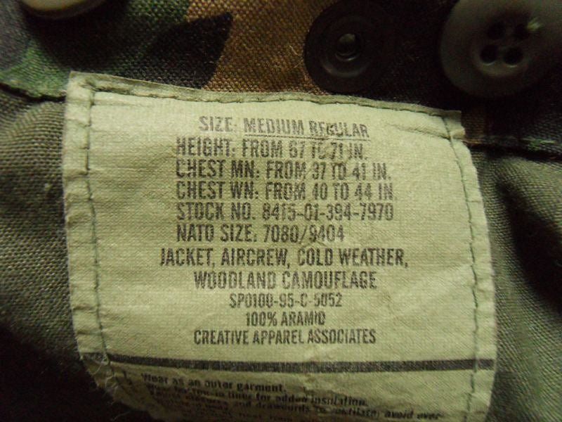 US M65 Jacket Woodland Aircrew