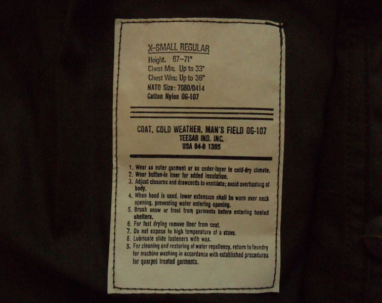 M65 U.S. Army Jacket in OD-Green