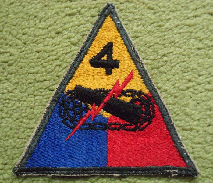 4th Armored Division Aufnäher Patch