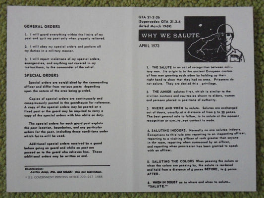 Pocket Guide Why We Salute