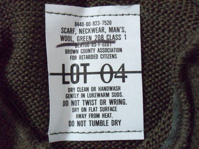 US Army Wool Scarf Wollschal in Oliv