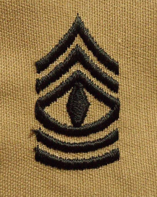 US Army 1SG First Sergeant BDU Rank OD