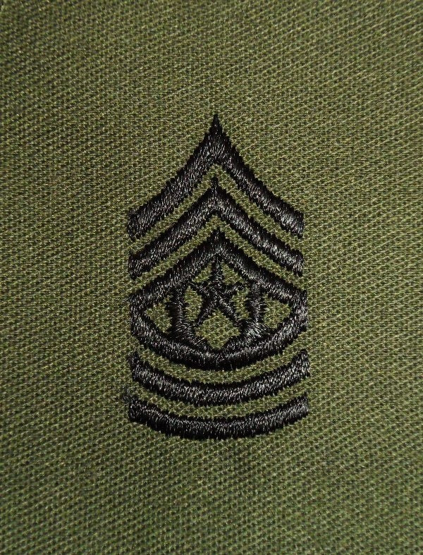 US Command Sergeant Major BDU Rank OD