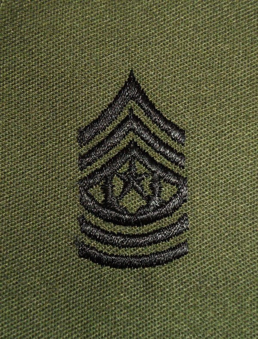 US Command Sergeant Major BDU Rank OD