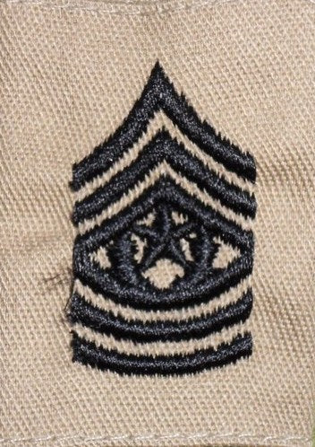 US Command Sergeant Major BDU Rank OD